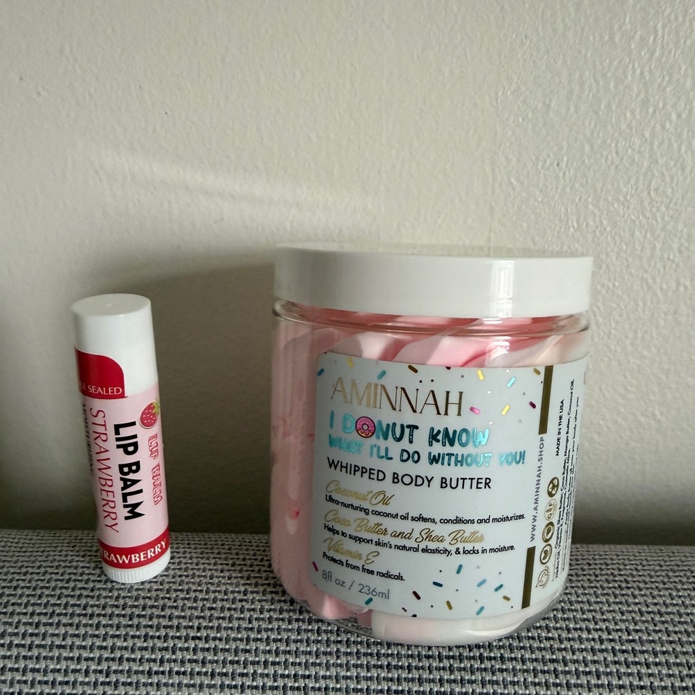 AMINNAH Body Butter + Lip Balm